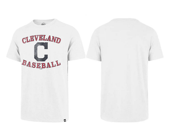 Men's Cleveland Guardians White T-Shirt Men's Cleveland Guardians White T-Shirt